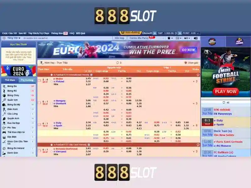 Danh mục trò chơi nổi bật tại 888slot